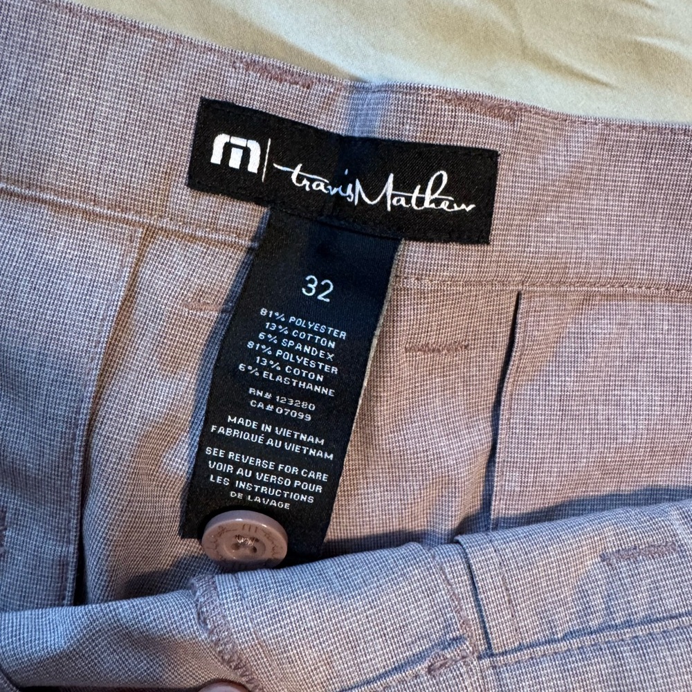 Travis Mathew Light Mauve Men's Chinos
